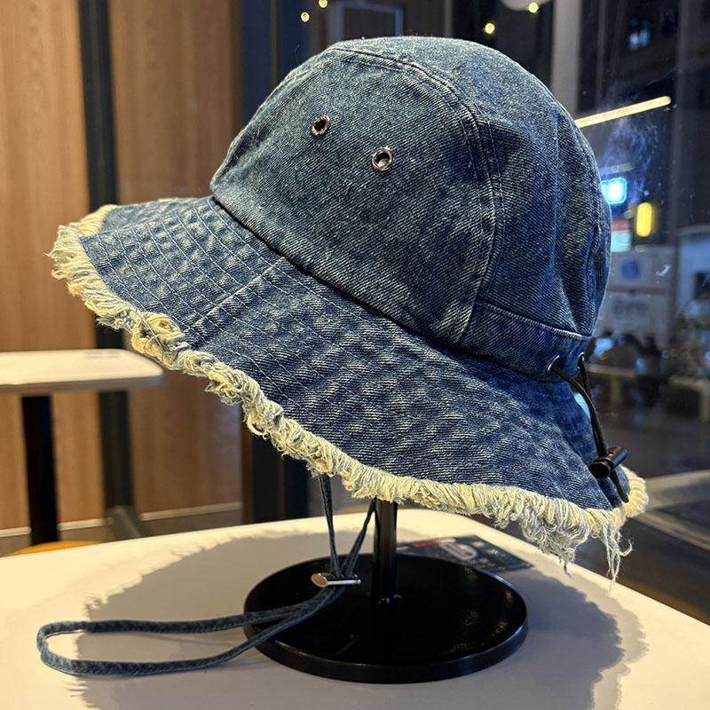 渔夫帽子牛仔做旧复古男女同款