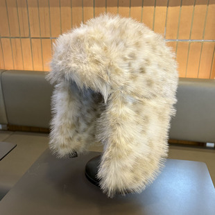 东北仿貂毛冬季 毛绒雷锋帽男女加厚保暖护耳帽户外防寒滑雪骑行帽