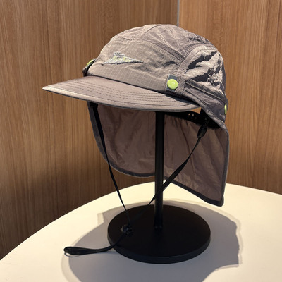 夏季户外速干防晒可拆护颈登山帽