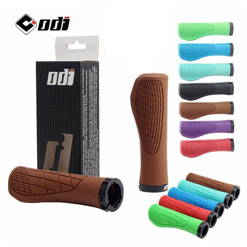 ODI橡胶肉球把套山地自行车把握可锁防滑吸震小布折叠车骑行握把