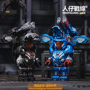 战争机器钢铁侠马克机甲复仇者联盟漫威超级英雄积木人仔拼装玩具