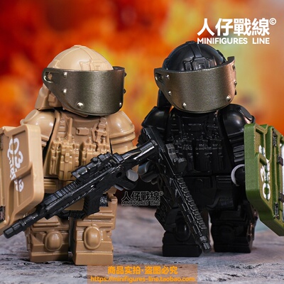 三角洲行动深蓝教官干员特种兵武器军事第三方拼装积木人仔玩具
