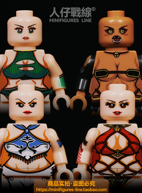 三国人仔素体女版关羽张飞吕布赵云第三方古代积木人仔身体配件