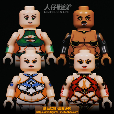 三国人仔素体女版关羽张飞吕布赵云第三方古代积木人仔身体配件