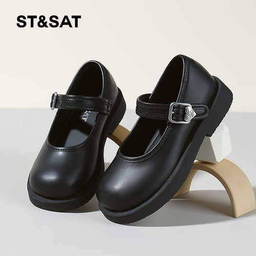 星期六2024秋季新款学院风小皮鞋