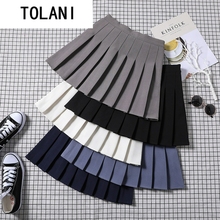 Women High Waist Pleated Skirt School Mini Skirts for Girls