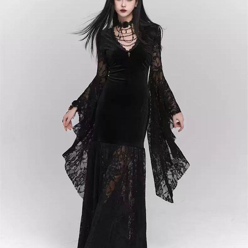 暗黑系女装哥特风法式复