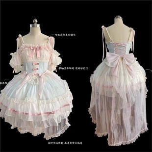 泡泡熊原创设计芭蕾风Lolita连衣裙生日成人礼洛丽塔lo公主裙套装