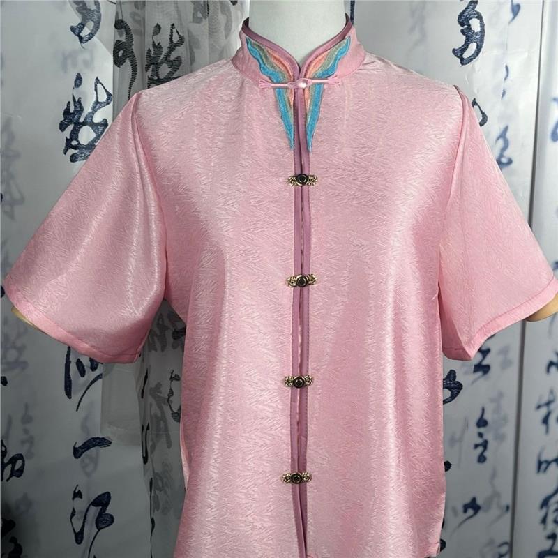 芳菲苑汉服余岁花cos服立领上衣刺绣解雨臣cos服立领领口刺绣上衣