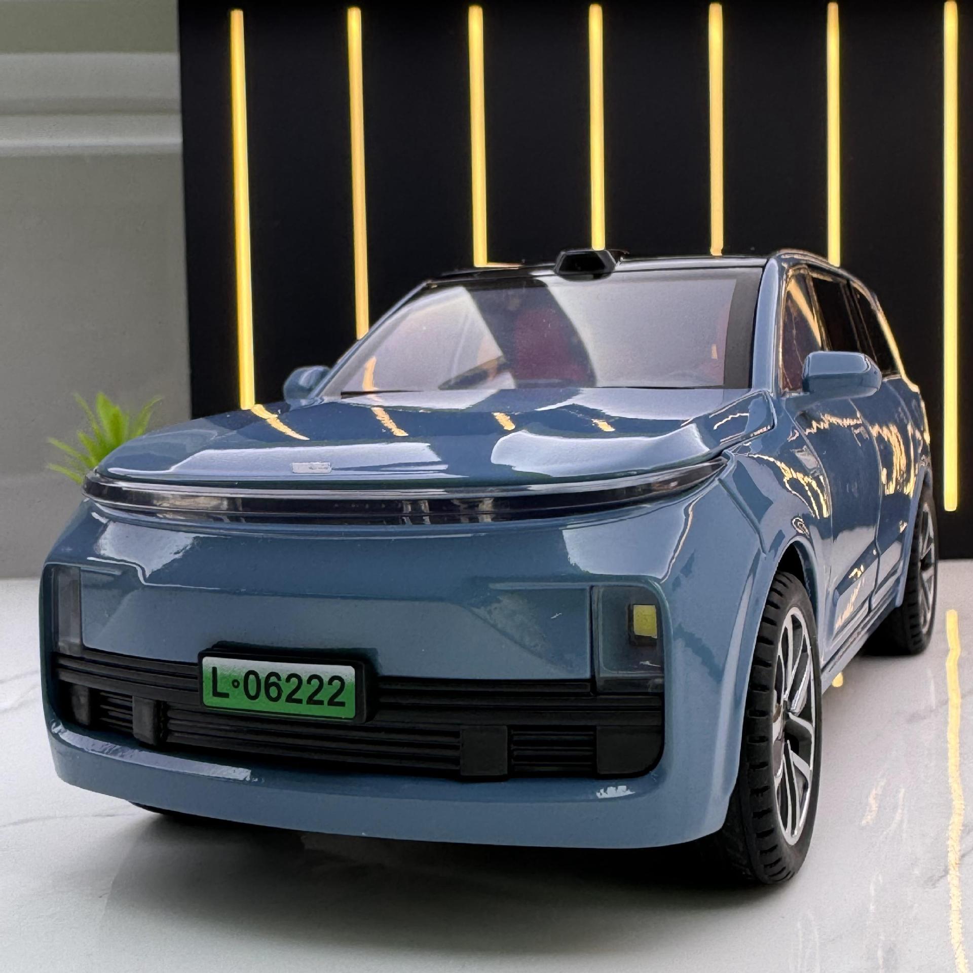 新能源理想L9合金汽车模型玩具车