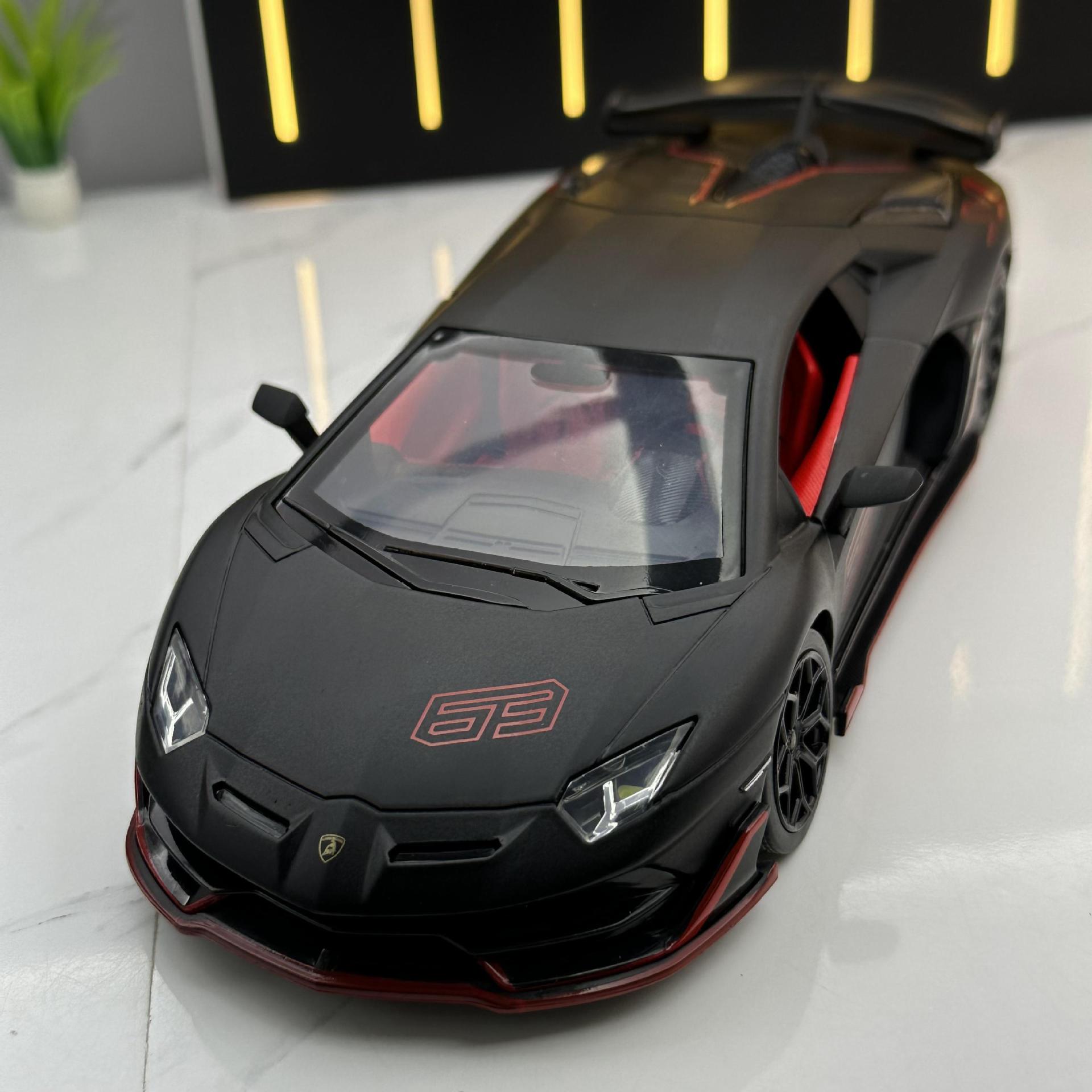 新款 埃文塔多SVJ63 合金汽车模型 收藏摆件金属玩具跑车兰博基尼