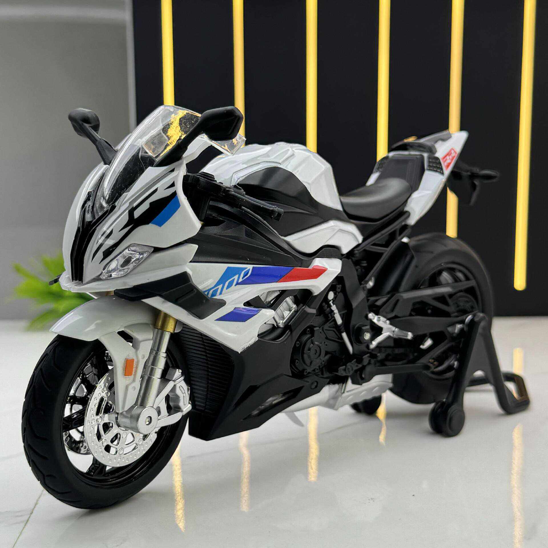 灯光音效摩托车模型112儿童玩具