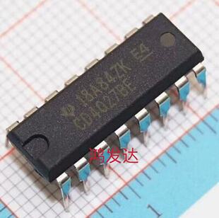CD4027BE 16-PDIP 触发器 全新现货 丝印：CD4027BE