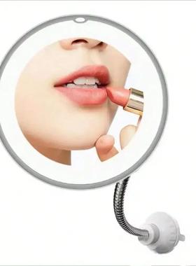 Flexible Gooseneck Makeup Mirror with LED Light 10X Magnifyi