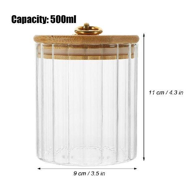 500ml Kitchen Tea Storage Jar Glass Tea Container Airtight