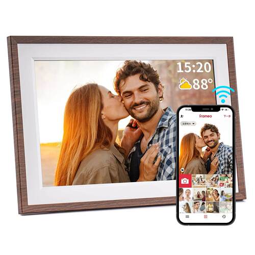 Frameo 10.1 Inch Digital Picture Frame，WiFi Electronic Fram