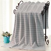 towel absorbent and cotton women men bath color pure plain