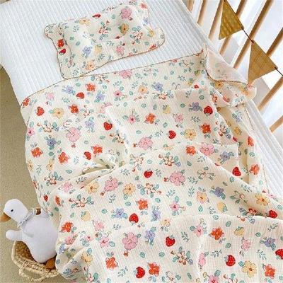 2-layer Swaddle Blanket Cotton Muslin Blanket for Girls &