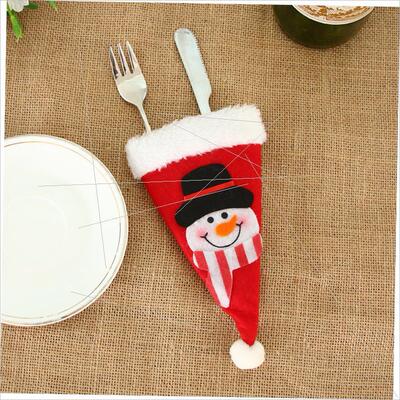 Christmas table set cartoon cap knife and fork cover餐具套