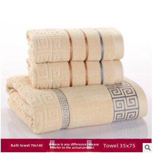 3Pcs Luxury Hotel Cotton Bath Towel Set Hand Face Towel 浴巾