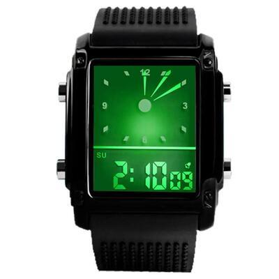 Men Electronic Watch LED Adjustable Strap Waterproof Night L