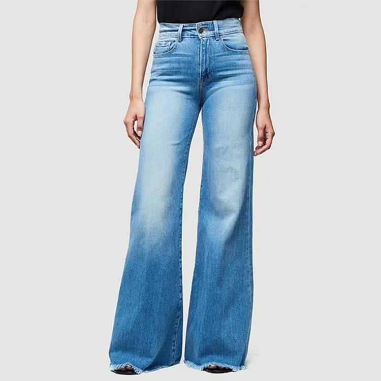 High Waist Wide Leg Jeans For Women Denim pants Plus Size