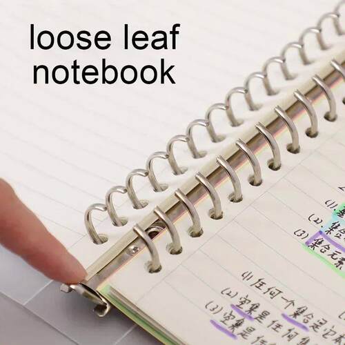 A5B5A4 Loose Leaf Notebook Ring Binder Dairy Paper 60 Sheets