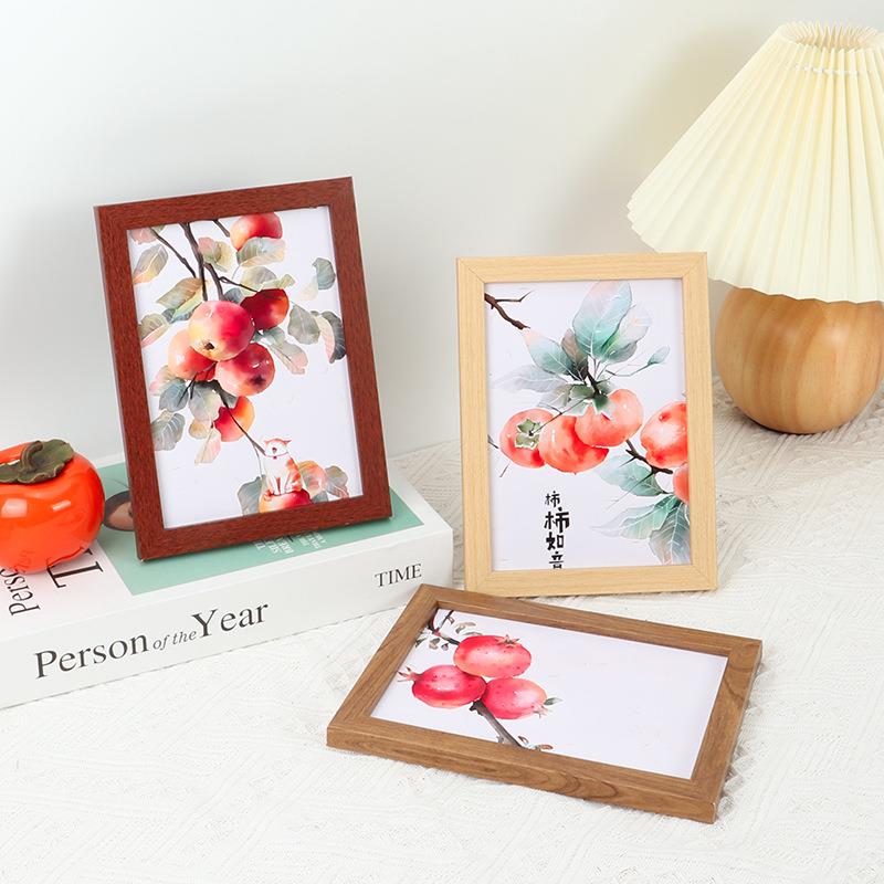 Nordic simple wooden photo frame square picture frames 相框