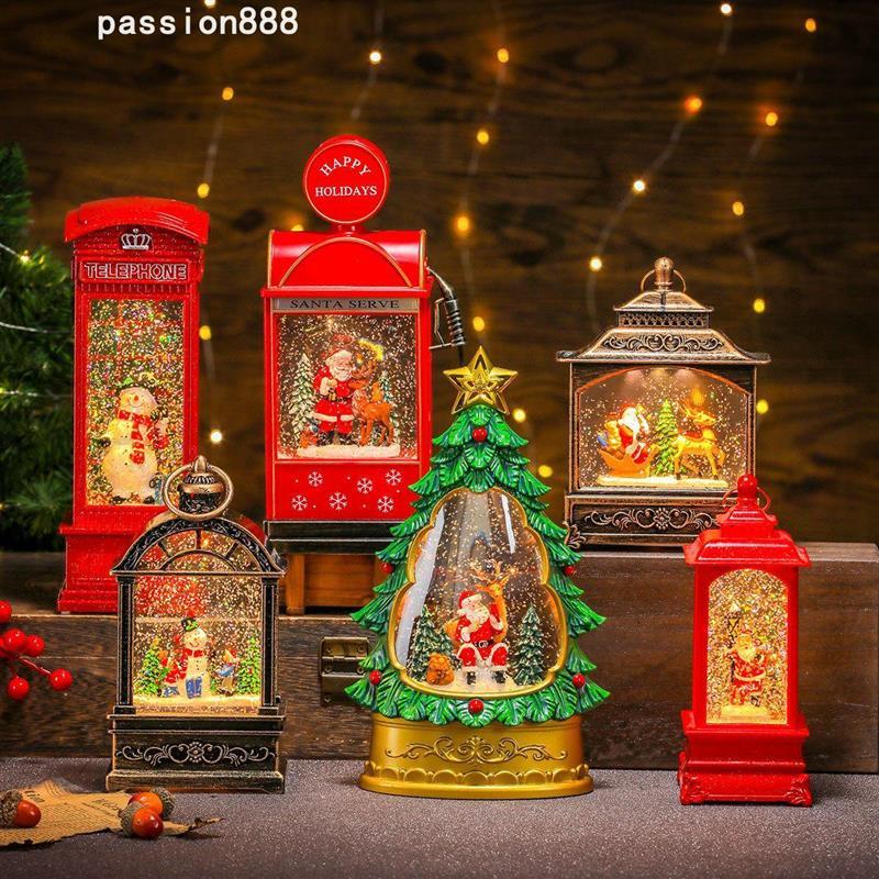 Christmas Water Filled Luminous Band Music Ornament圣诞礼物