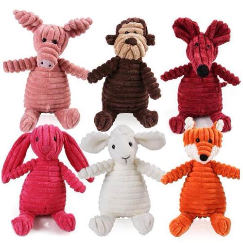 Squeaky Plush Dog Toys Pet Dog Toy Fa Fight Molar Vent Train