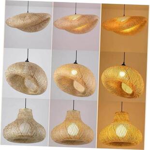 Pendant Ceiling Light Bamboo Wicker Lamp Rattan Lust Hanging