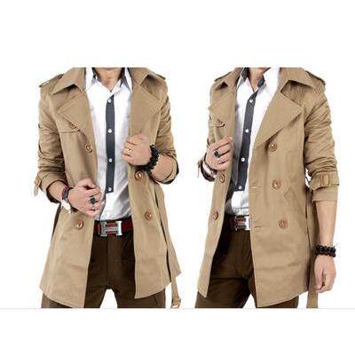 春季大码6xl男士200斤男人风衣外套Big yards men's trench c