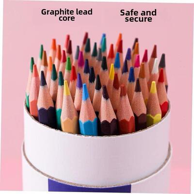 colour pencil painting students use 48 colour pencils with a