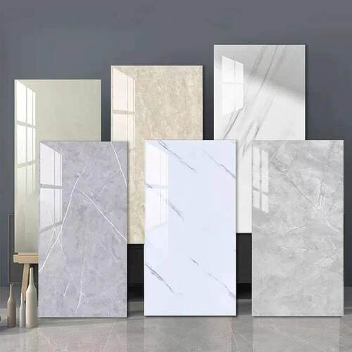 Self Adhesive Marble Wallpaper Waterproof Floor Sticker Bath