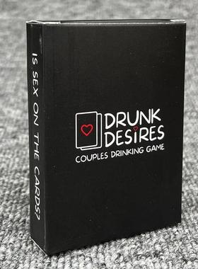 Excited Exhausted Couples Drinking Game Card for Couple Drun