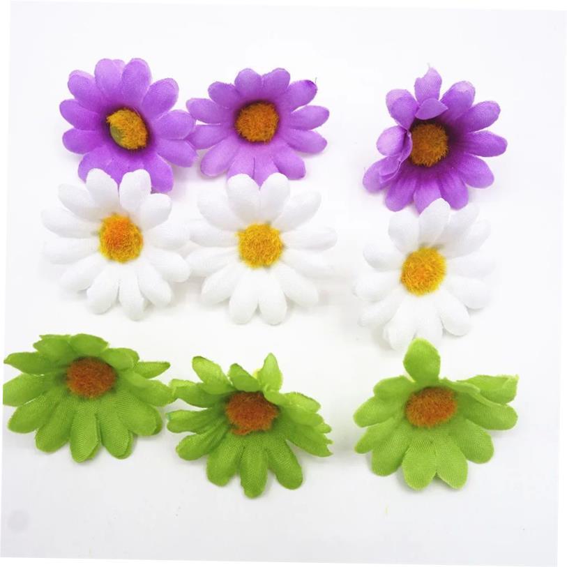 50pcs Artificial Sunflower Head Family Room Desk Vase Fake P