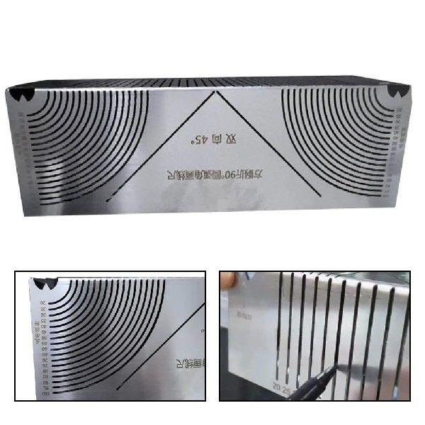 90 Degree Multi-func Square Tube Rounded Corner Ruler