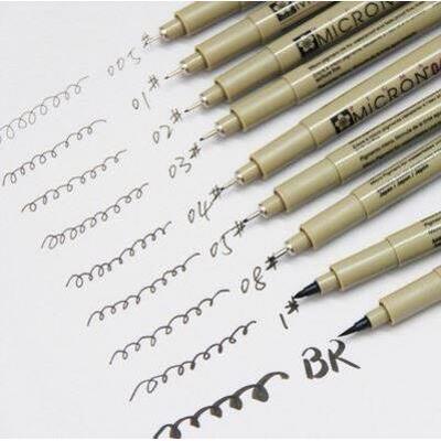 Sakura Pigma Micron Fine Line Pen 005 01 02 0 04 05 0810 BR