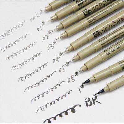 Sakura Pigma Micron Fine Line Pen 005 01 02 0 04 05 0810 BR