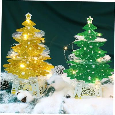 Christmas decorations Mini Desktop Christmas Card Ornaments