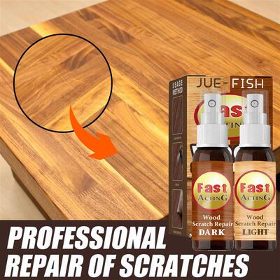Scratch repair agent for wooden floors Scratch color correct