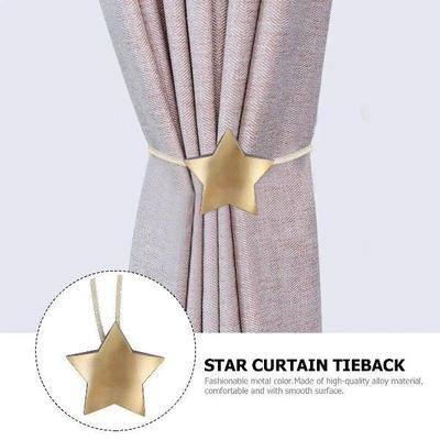 Decorative Draperies Holdbacks Star Curtain Magnetic Buckle