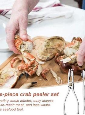 3pcs Crab Shrimp Pliers Crab Crackers Sheller