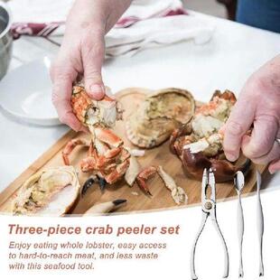 3pcs Crab Shrimp Pliers Crab Crackers Sheller
