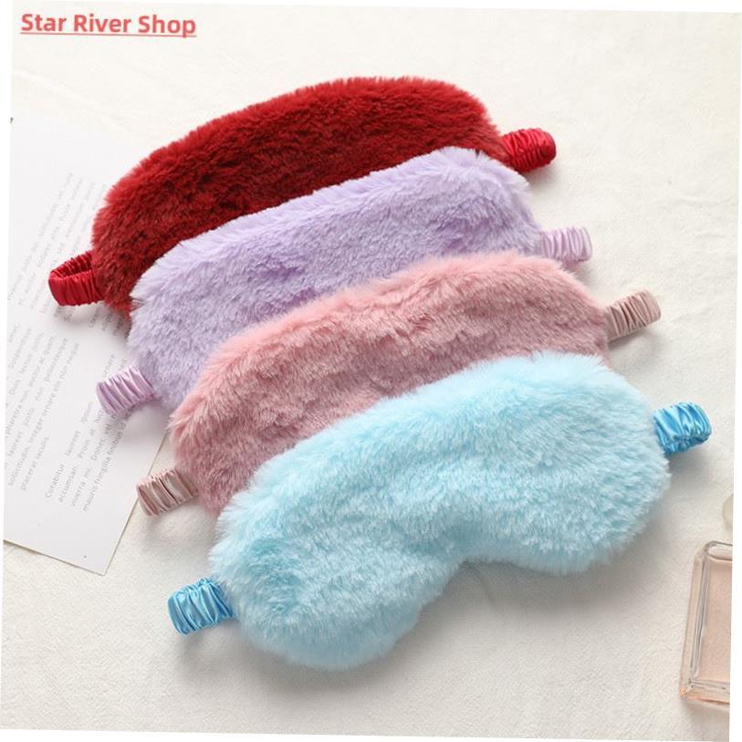 Sleeping Mask Sleeping Blindfold Soft Plush Eye Masks Cute L