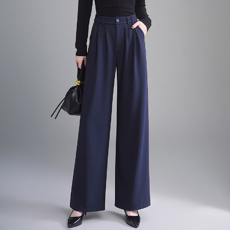 百搭西装裤女高级感垂感2026新款年轻妈妈春夏装休闲直筒阔腿裤子