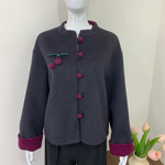 小个子妈妈秋装羊毛呢外套中老年女装秋冬高级感短款羊绒呢子大衣