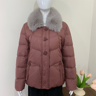 中老年羽绒服女短款妈妈冬装加厚保暖小个子老人奶奶太太冬季外套