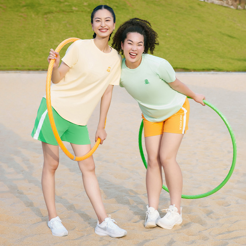 VIVICYCLE2025春夏女士运动休闲吸湿速干跑步健身短袖宽松T恤上衣,女装/女士精品,时尚套装,淘宝优惠券,粉丝福利购,淘宝优惠卷