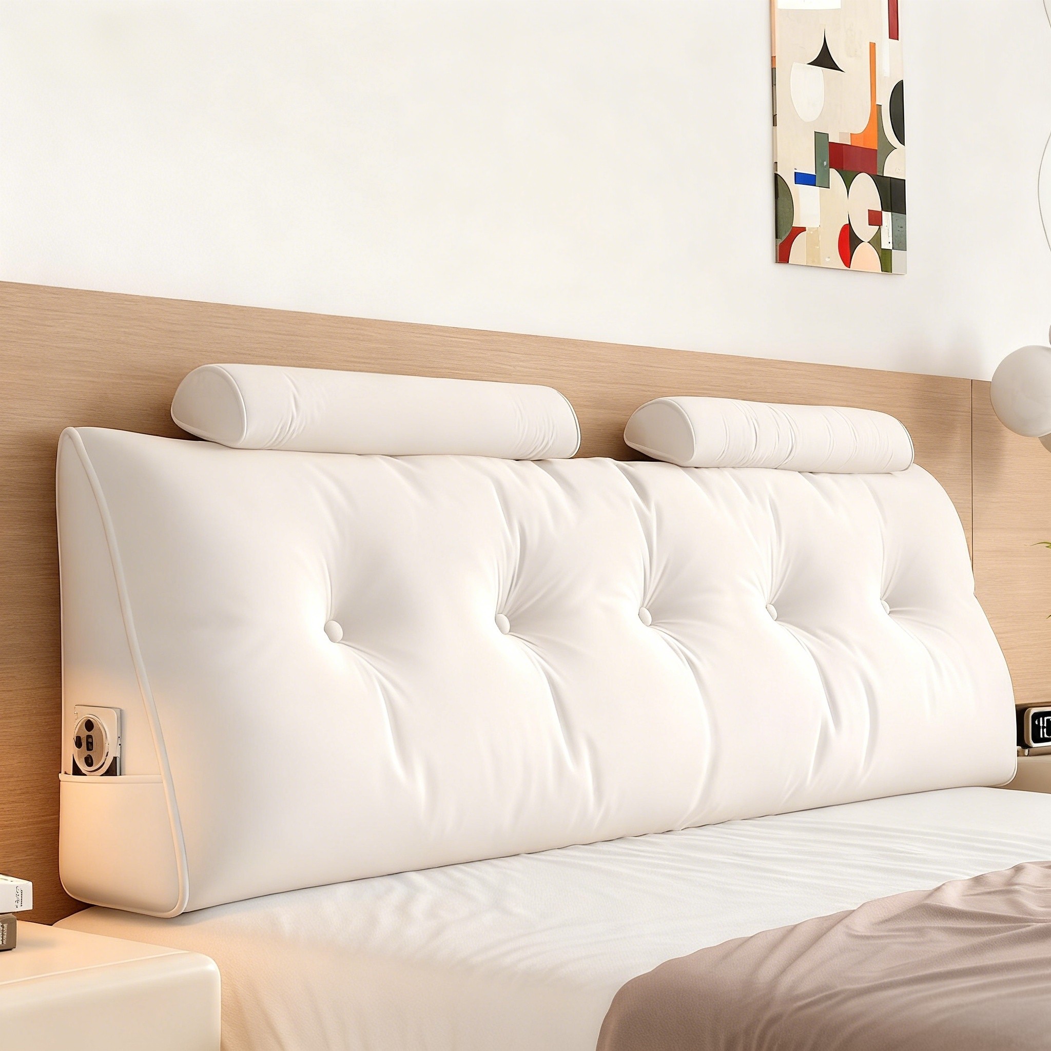 床头靠垫软包三角靠背垫榻榻米无床头大靠枕加厚2025新款可拆洗,居家布艺,床头靠垫,淘宝优惠券,粉丝福利购,淘宝优惠卷